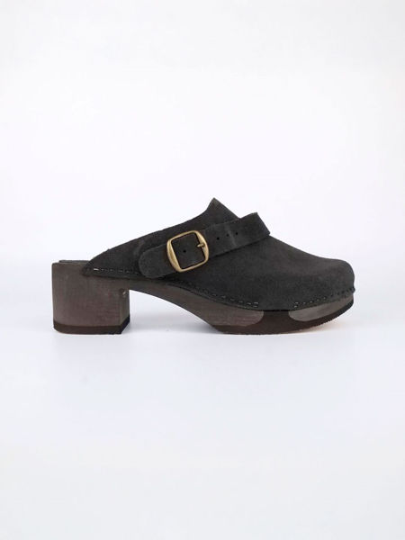 내추럴 버클 클로그 뮬_DARK BROWN(5cm)