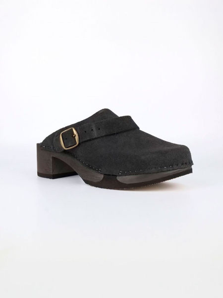 내추럴 버클 클로그 뮬_DARK BROWN(5cm)
