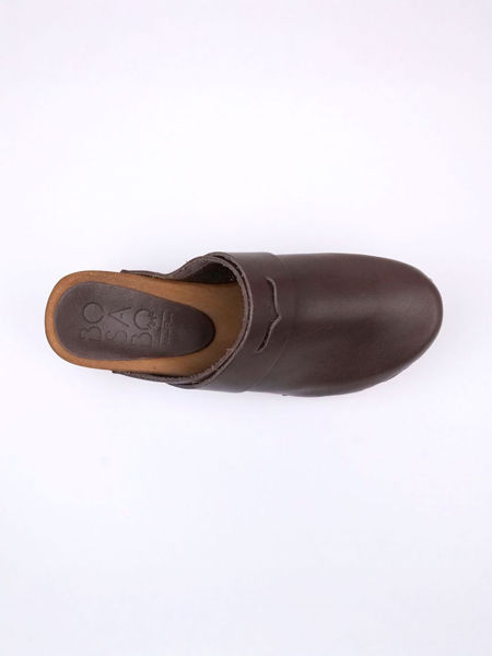 레더 우든 클로그 뮬_MARRONE(5cm)