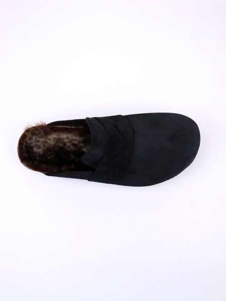 클래식 퍼 클로그 뮬_BLACK/LEOPARD(3cm)