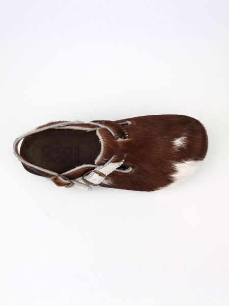 카우 프린트 버클 클로그 뮬_MILK BROWN(3cm)