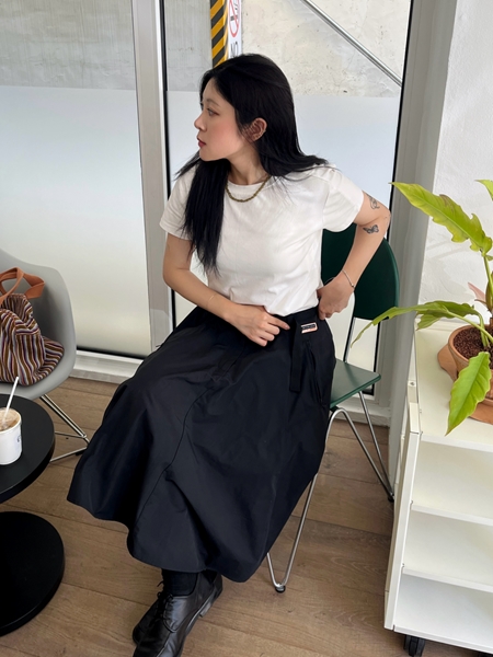 엘린 나일론 스커트
